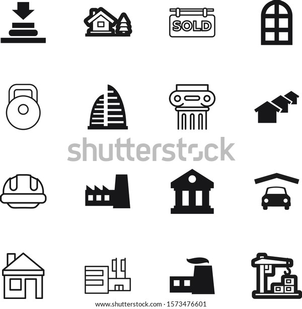 building vector icon set such as: university,\
houses, iron, wooden, car, bodybuilding, wood, hardhat, mortgage,\
investment, cable, blue, manufacturing, greek, safety, glass,\
icons, nature,\
engineer