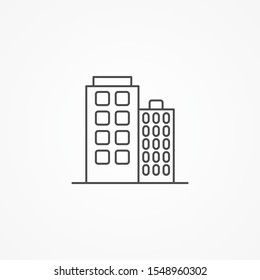 Building vector icon sign symbol