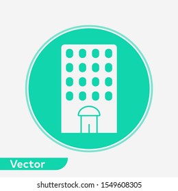 Building vector icon sign symbol