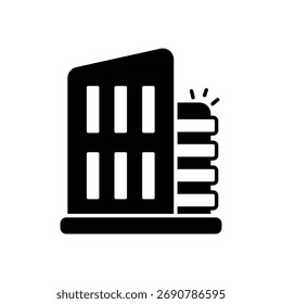 Building Vector icon stock illustration