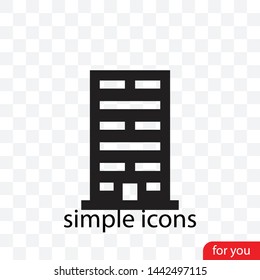 Building vector icon . The symbol of building .