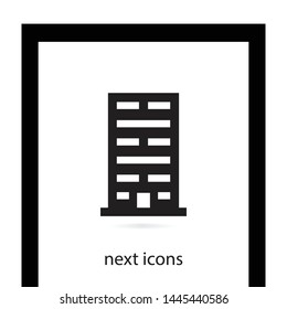 Building vector icon . The symbol of building .