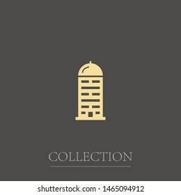 Building vector icon . The symbol of building . Businnes center icon .