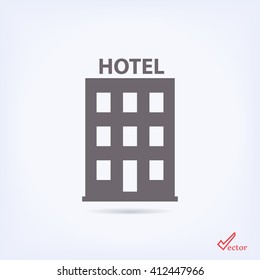 building vector icon,hotel vector icon