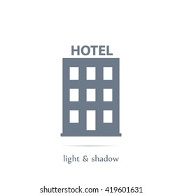building vector icon,hotel vector icon