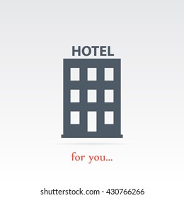 building vector icon,hotel vector icon