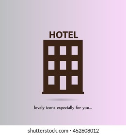 building vector icon,hotel vector icon