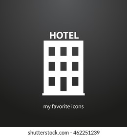 building vector icon,hotel vector icon