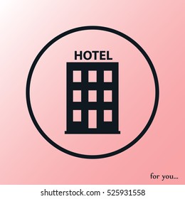 building vector icon,hotel vector icon