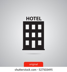 building vector icon,hotel vector icon