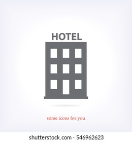 building vector icon,hotel vector icon