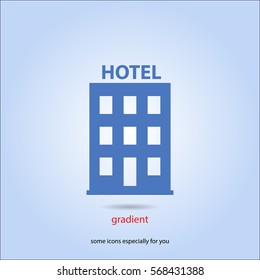 building vector icon,hotel vector icon