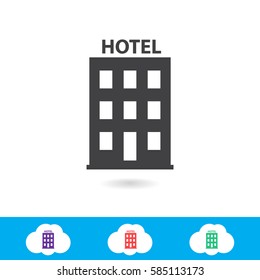 building vector icon,hotel vector icon