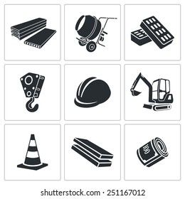 Building Vector Icons Set