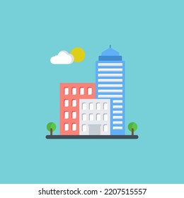 building vector illustration flat design