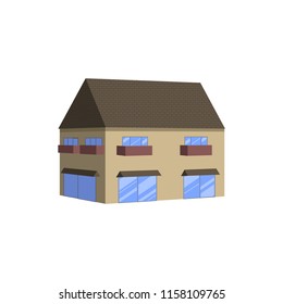 Building vector illustration. Flat vector house