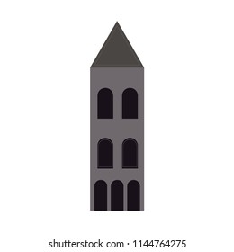 Building vector illustration. Flat style city building