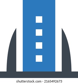 Building Vector illustration on a transparent background.Premium quality symbols.Glyphs vector icon for concept and graphic design.