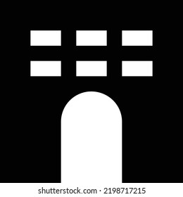 building Vector illustration on a transparent background. Premium quality symmbols. Glyphs vector icons for concept and graphic design.
