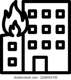 building  Vector illustration on a transparent background. Premium quality symmbols. Thin line vector icons for concept and graphic design. 
