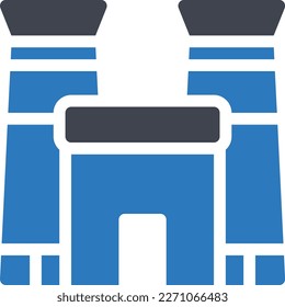 building Vector illustration on a transparent background. Premium quality symmbols. Glyphs vector icons for concept and graphic design.