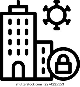 building Vector illustration on a transparent background. Premium quality symmbols. Thin line vector icons for concept and graphic design. 
