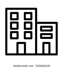 Building Vector Line Icon Design