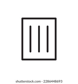 Building vector linear icon. Building flat sign design. Building symbol isolated pictogram. Real estate UX UI icon symbol outline sign 
