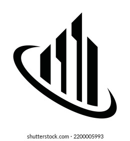 Building Vector Logo Design Template