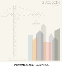 Building vector logo design template. Business icon.