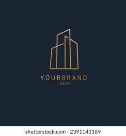 Building vector Logo Timeless Architectural Elegance