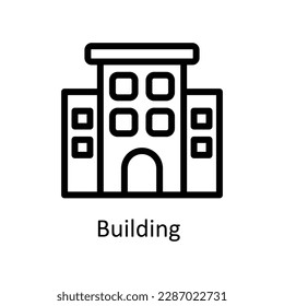 Building  Vector   outline Icons. Simple stock illustration stock
