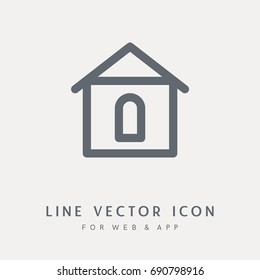 Building vector pictograph. Single object for any use.