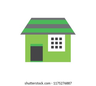Building vector real estate, house symbol and home icon