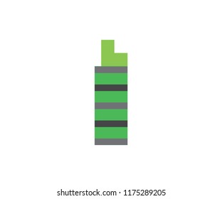 Building vector real estate, house symbol and home icon