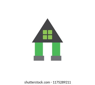 Building vector real estate, house symbol and home icon