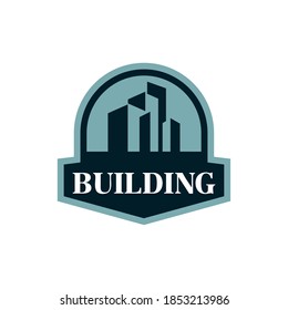 Vector de construcción, logotipo inmobiliario