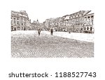 Building view with landmark of Bucharest, in southern Romania, is the country