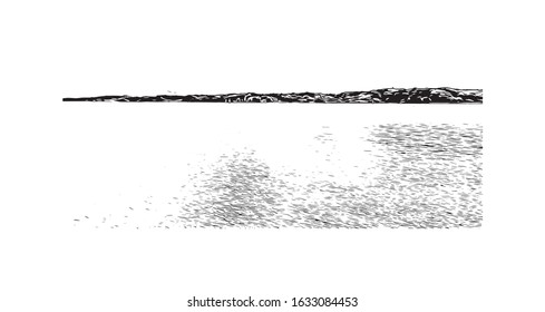 Building view with landmark of Kiel is a port city on Germany’s Baltic Sea coast. Hand drawn sketch illustration in vector.