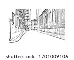 Building view with landmark of Parma is a university city in Italy