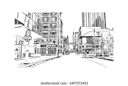 Vector Illustration City Buildings Stock Vector (Royalty Free ...