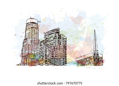 1,244 Los angeles city sketch Images, Stock Photos & Vectors | Shutterstock