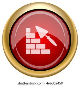 Building wall icon. Internet button on white background. EPS10 vector.
