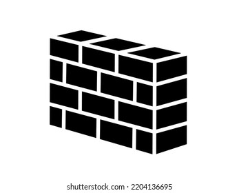 building wall icon with trendy design