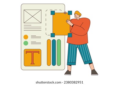 Building website interface on webscreem computer