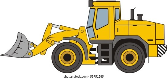 Building wheel frontal loader