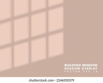 Building window shadow overlay background