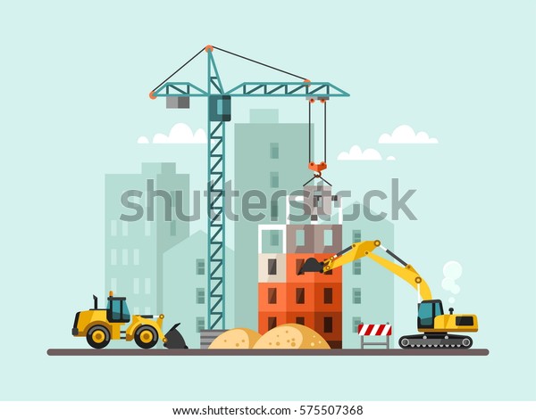 large building construction process