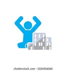 Building Yoga Logo Icon Design