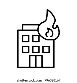 building,firefighters,hydrant icon, vector illustration, black sign on isolated background